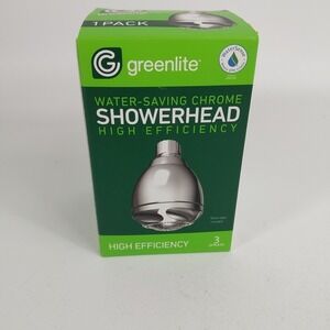 Greenlite‎ Water Saving High Efficiency Showerhead Three Settings  NIB